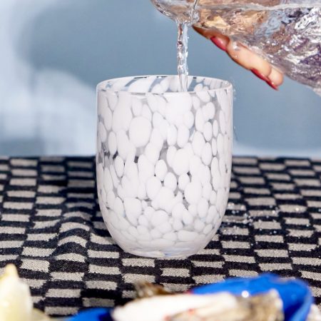 Glas "Messy" vit Byon