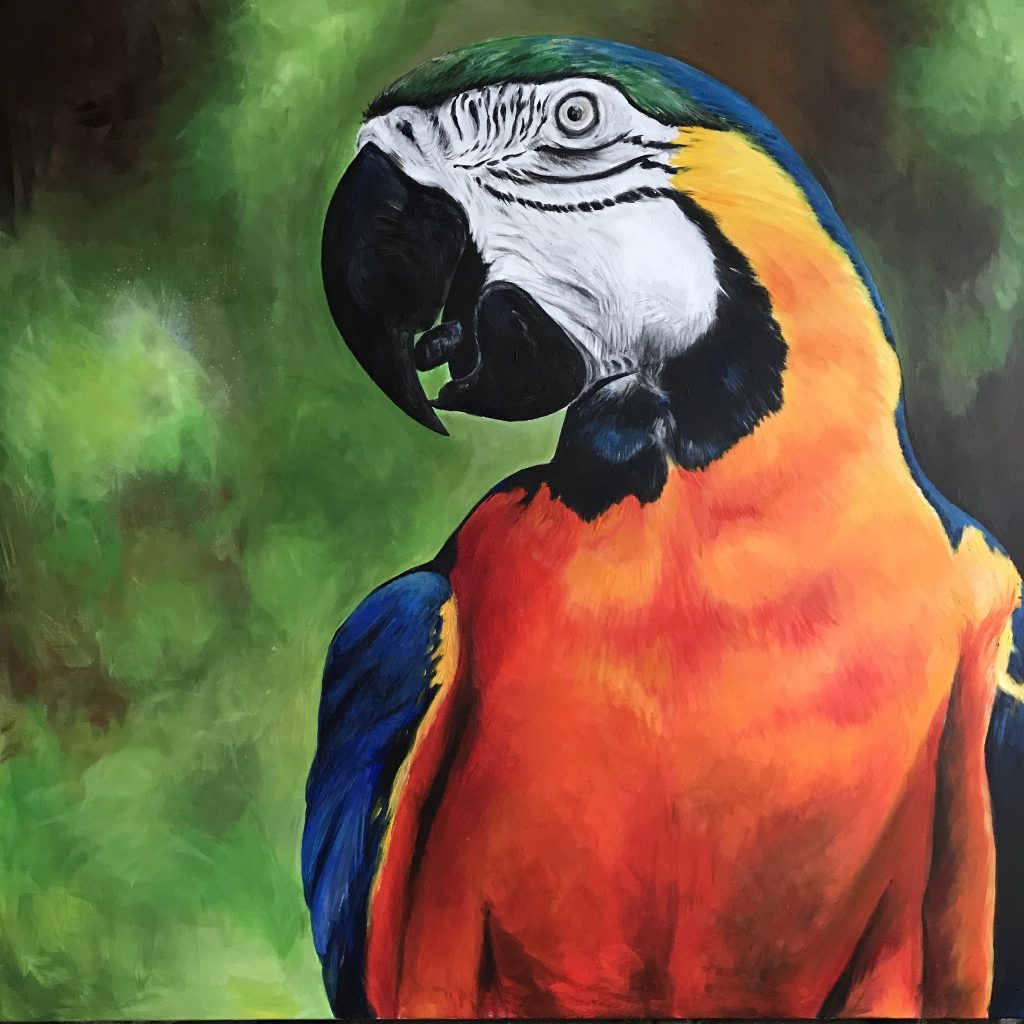 "Papi Goya"  tavla akryl på canvas 90x90 cm