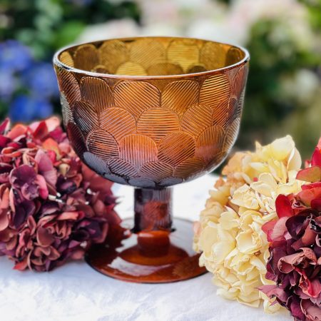 "Miranda" skål i design av Heikki Orvola, Nuutajärvi glasfabrik