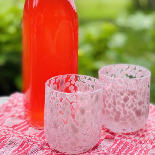 2-pack rosa dricksglas