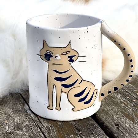 "Kiki Kitty Cat" mugg i stengods