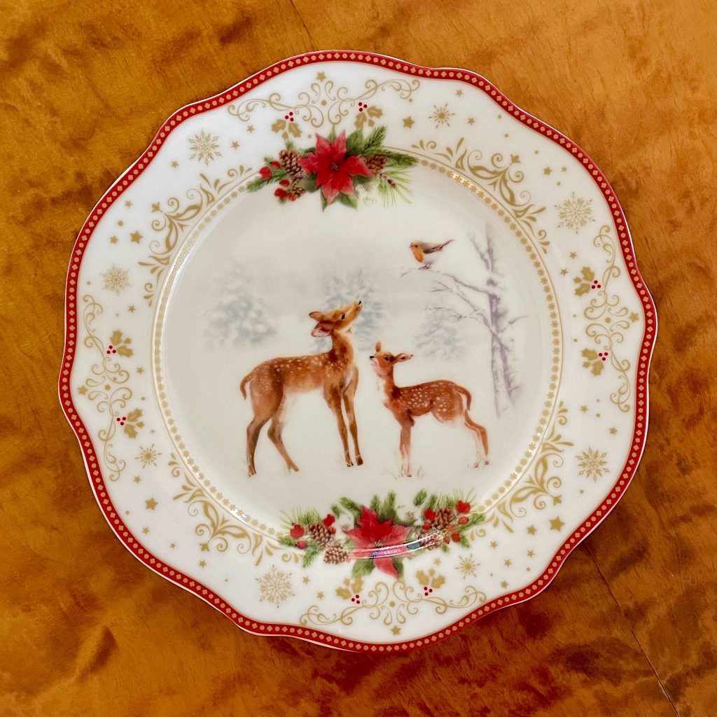 Desserttallrik "Christmas melody"