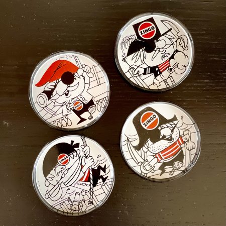 Fyra glasunderlägg Zingo