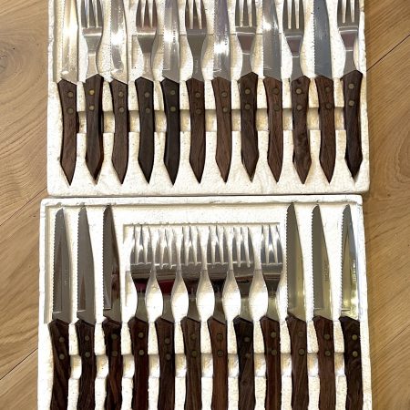 Köttbestick med trähandtag 12 par