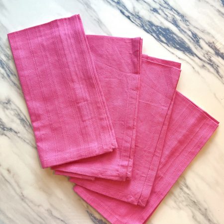 4 tygservetter av bomull