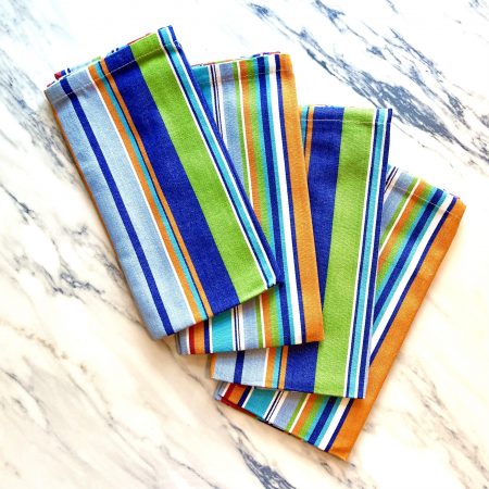 4 tygservetter av bomull