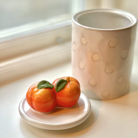 Porslinsburk med lock