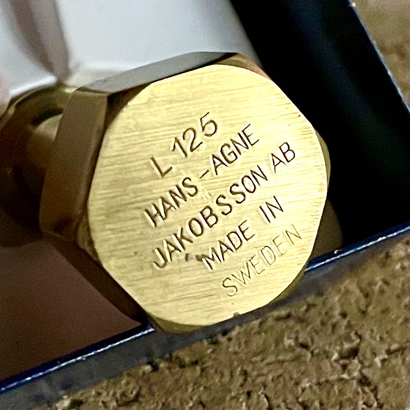 Ljusstakar mässing Hans-Agne Jakobsson Markaryd (nyskick i originalkartong) - Bild 4