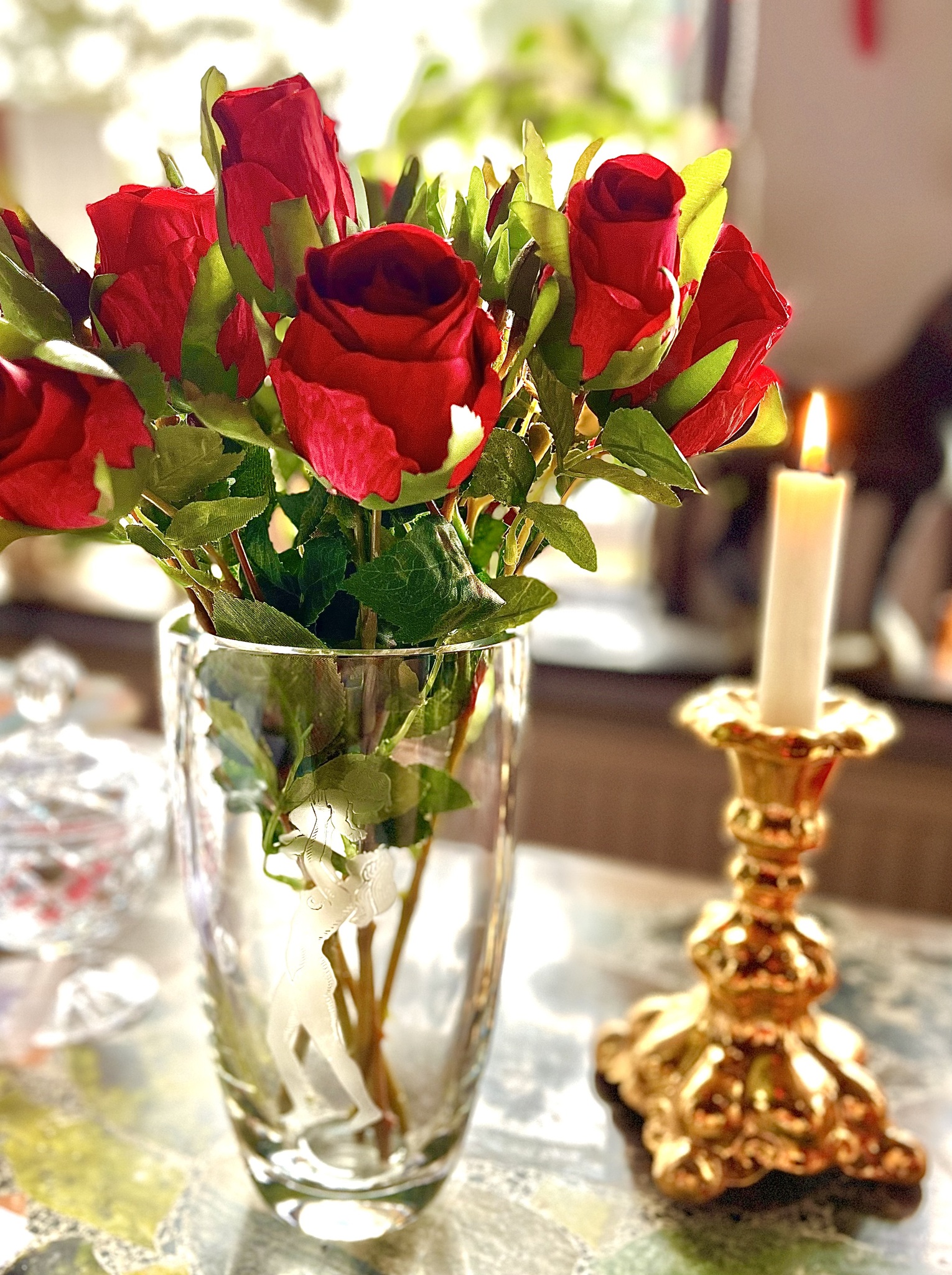 Ros röd 40 cm - Bild 2