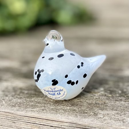 Fågel av glas Haparanda glasbruk