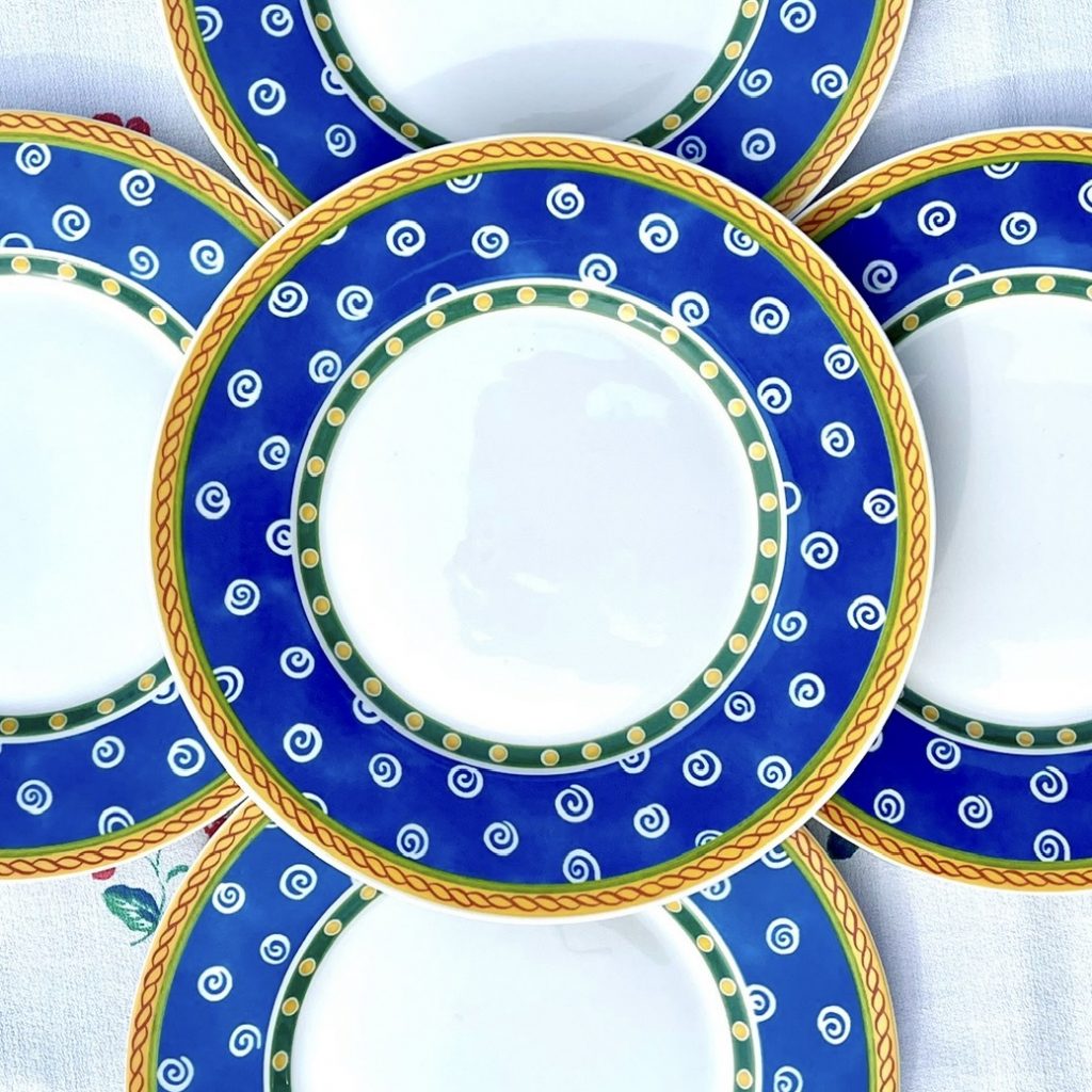 5 förrätts-/salladstallrikar "Twist Cleá" Villeroy & Boch