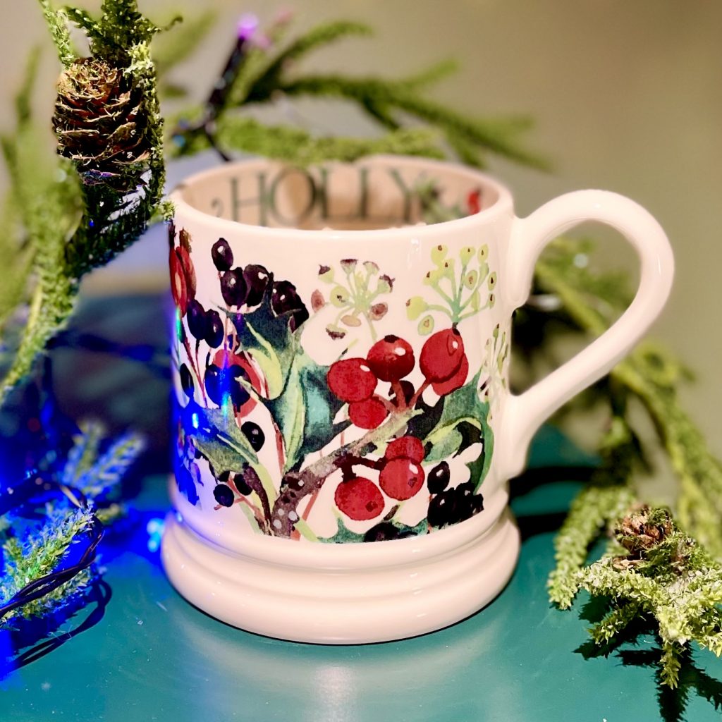 Porslinsmugg Emma Bridgewater "Rosehip & Holly" NOS