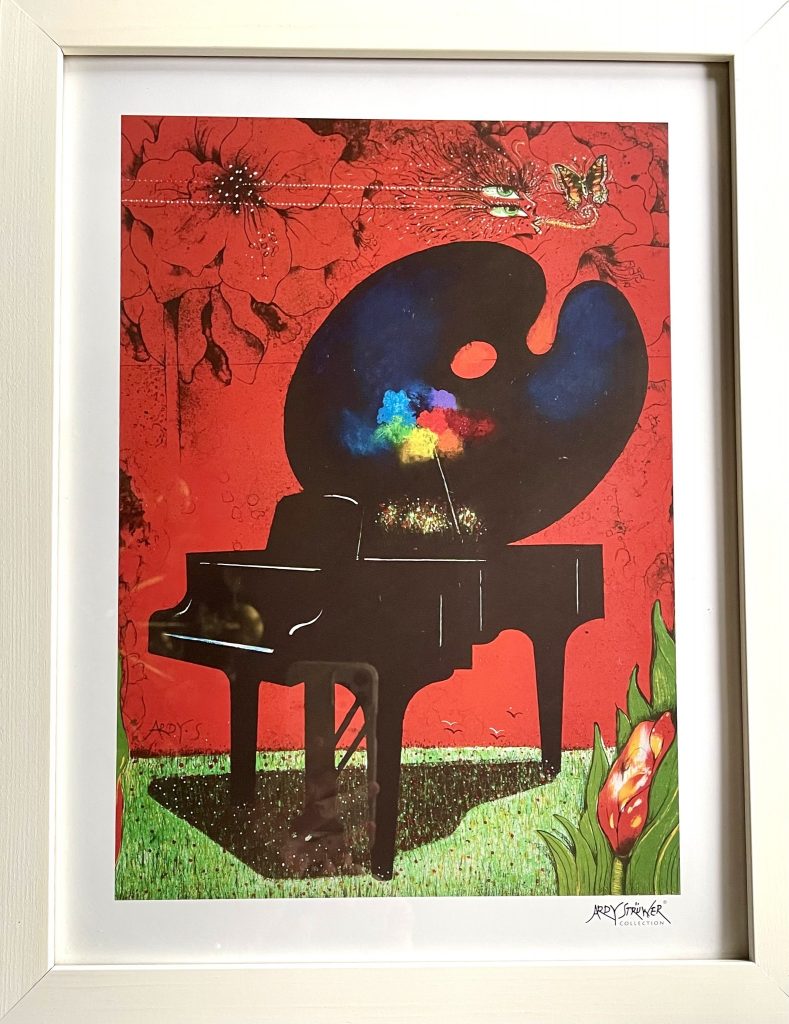 Poster Ardy Strüwer ?Målarens piano? 30x40