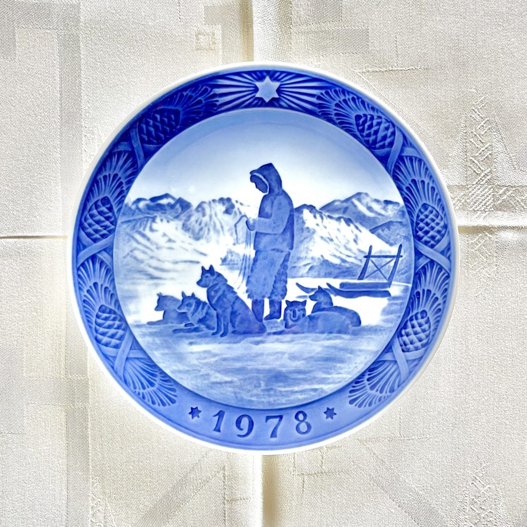 Jultalllrik 1978 Royal Copenhagen "Rast på slæderejsen"