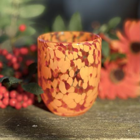 Glas "Messy" orange