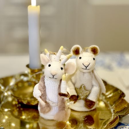 Hänge 2 tovade möss "Lucia"