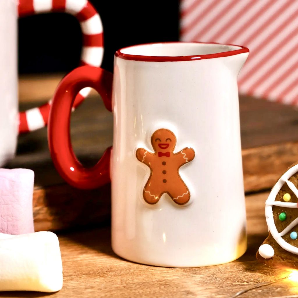 Liten kanna för mjölk eller grädde "Pepparkaksgubbe"