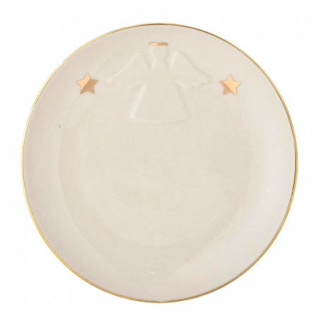 Assiett med guldkant "Ängel"