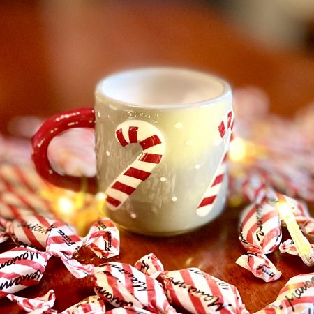 Glöggmugg Polkagris