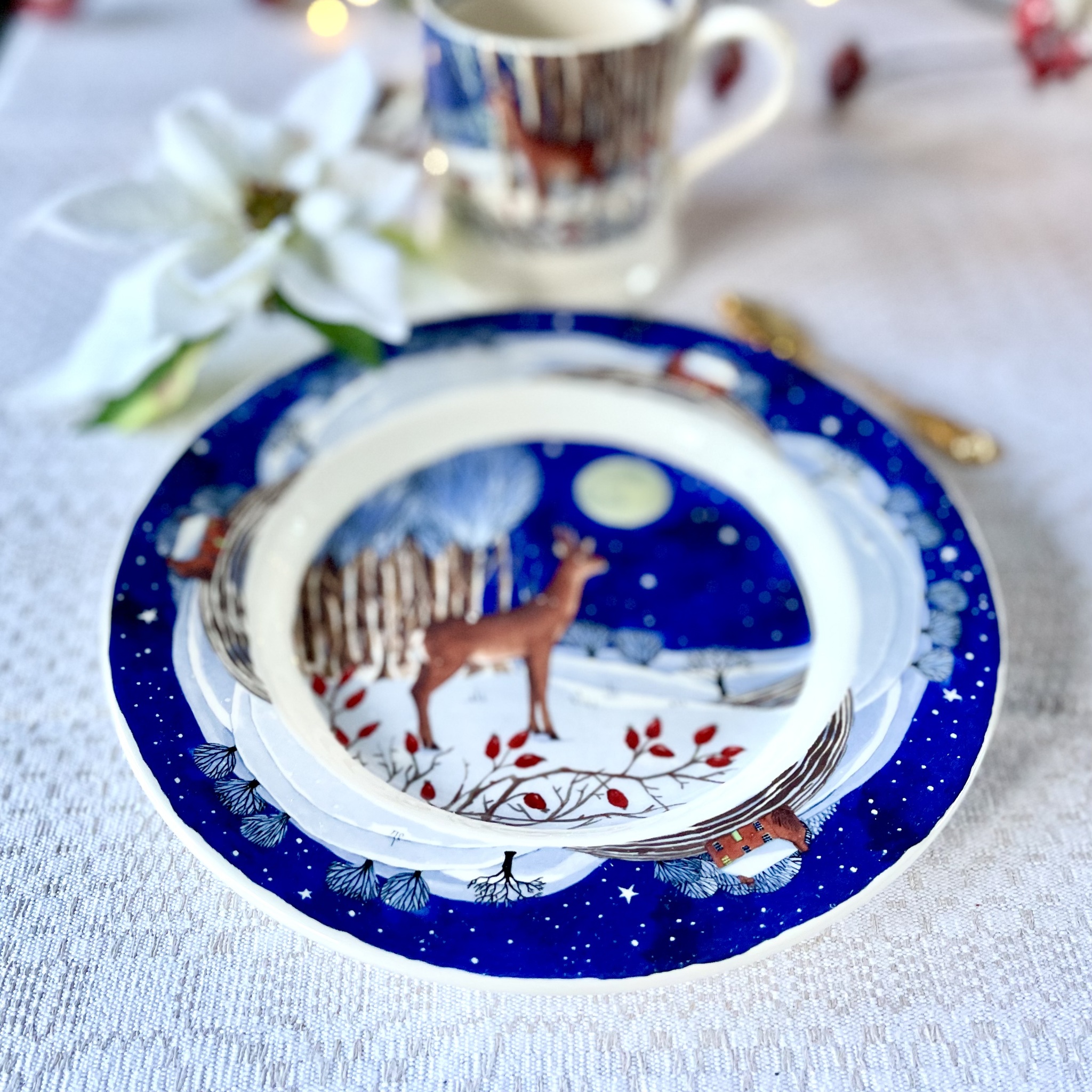 Mugg Emma Bridgewater Rådjur vinter - Bild 3