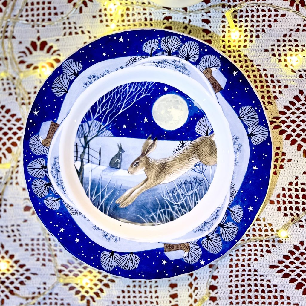 Assiett Emma Bridgewater Hare vinter 2:a sortering