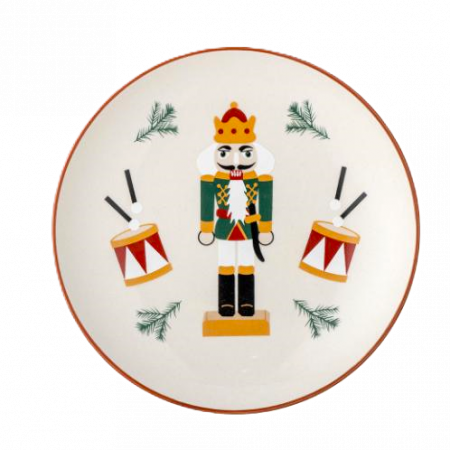 Assiett Nötknäppare Trumma