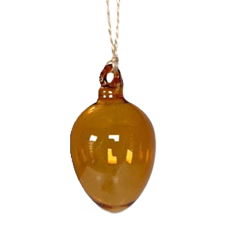 Påskdekoration glas gul