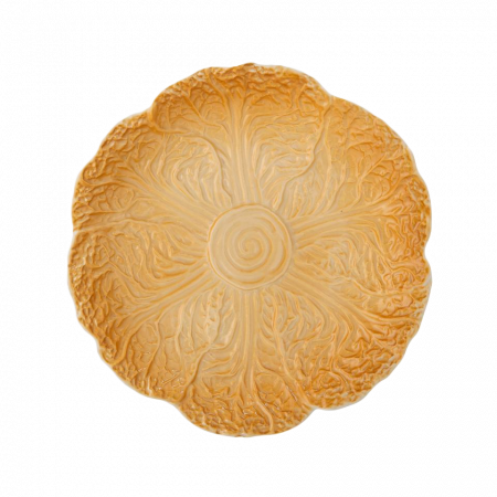 Assiett trädgård gul