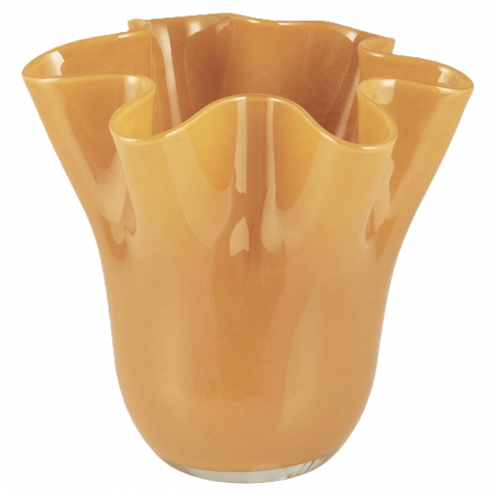 Vas vågig kant gul/ockra