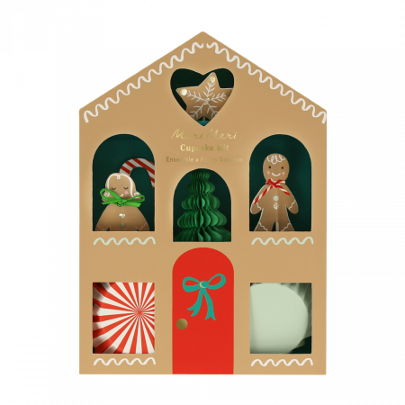 Cupcake kit "Pepparkakshus"