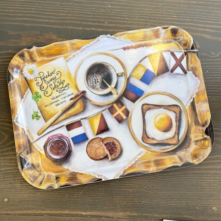 Bricka "TOREKOV - Sunny Side Up" 27x20cm Design: Carolina Söderman